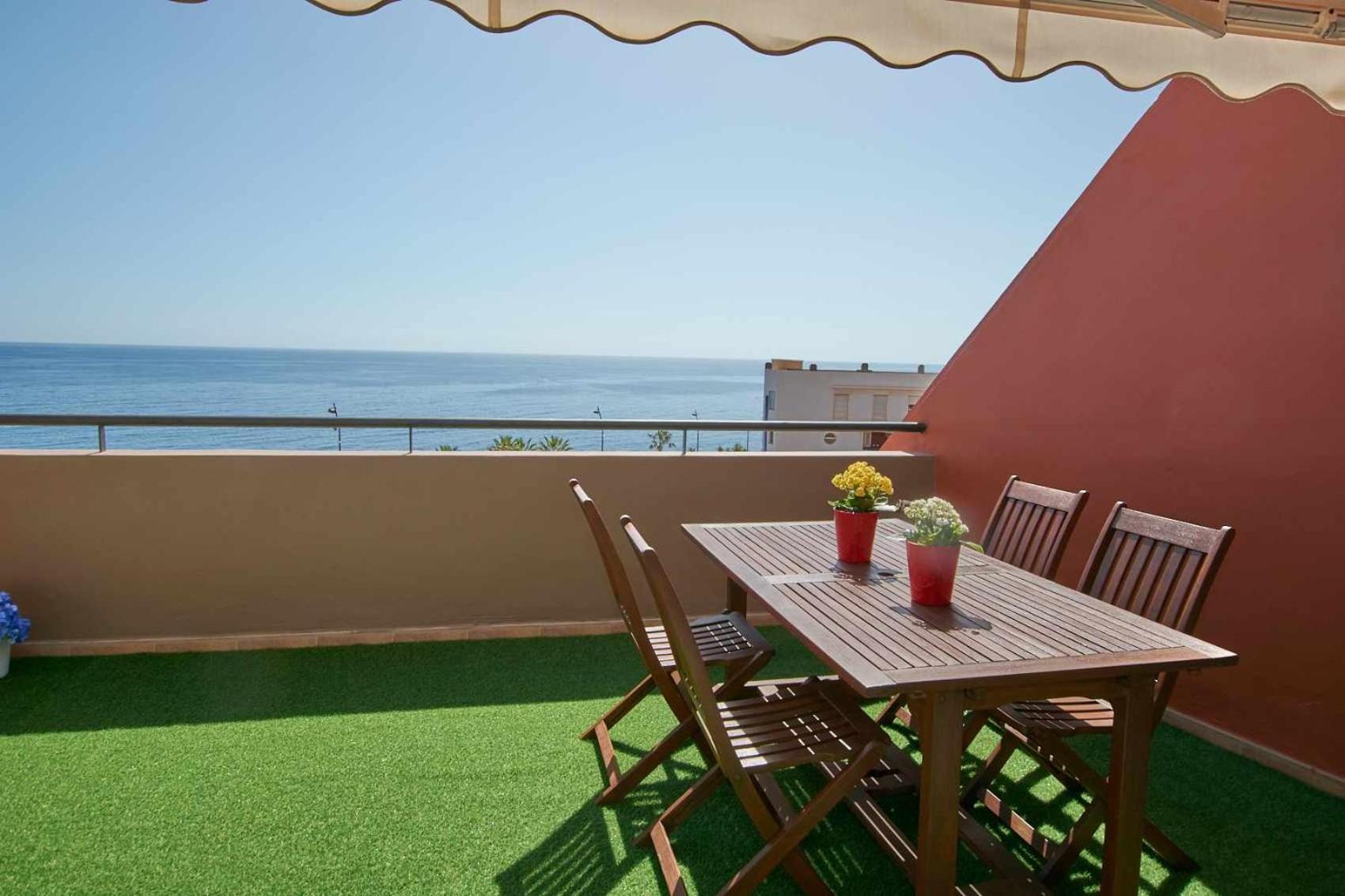 Bonita Vivienda Con Vistas Al Mar Playawifi Apartamento Radazul Exterior foto