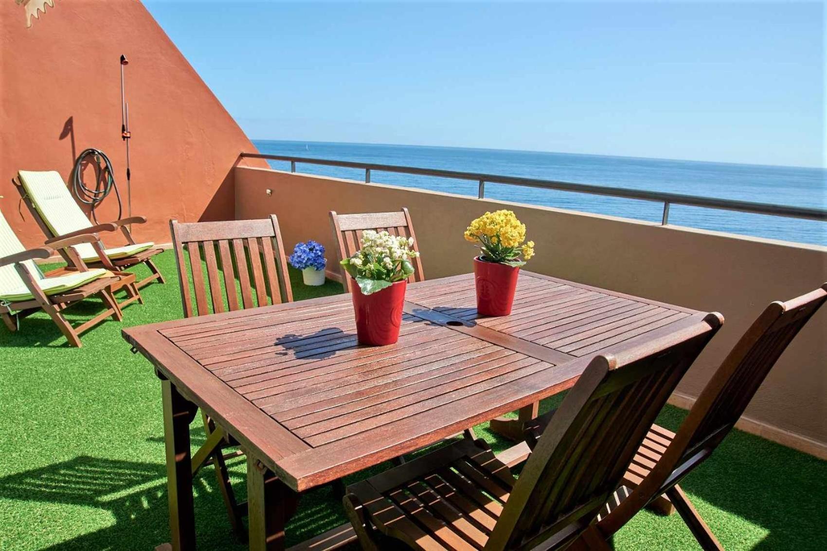 Bonita Vivienda Con Vistas Al Mar Playawifi Apartamento Radazul Exterior foto